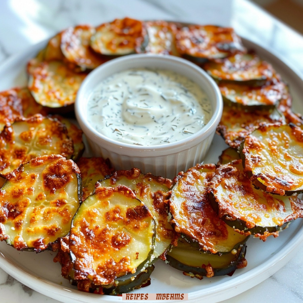 Crispy, Cheesy Dill Pickle Chips