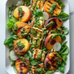 Grilled Peach and Halloumi Salad 3 Grilled Peach and Halloumi Salad