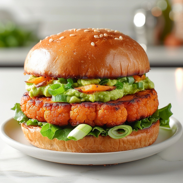 Cauliflower Sweet Potato Burgers