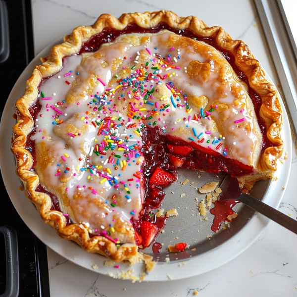 Strawberry Pop-Tart Pie