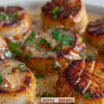Seared Scallops with Spicy Cajun Cream Sauce 3 Seared Scallops with Spicy Cajun Cream Sauce