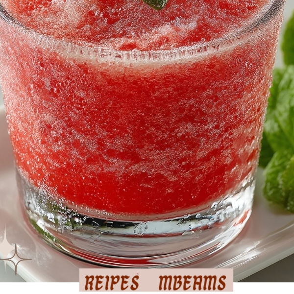 Frozen Rhubarb Mint Slush