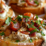 Chopped Chicken Bacon Ranch Crostini