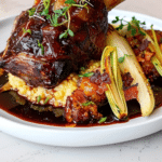 Braised Lamb Shank with Gouda Cheese Polenta Recipe