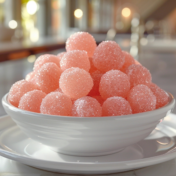 Homemade Pink Bubble Gum Balls