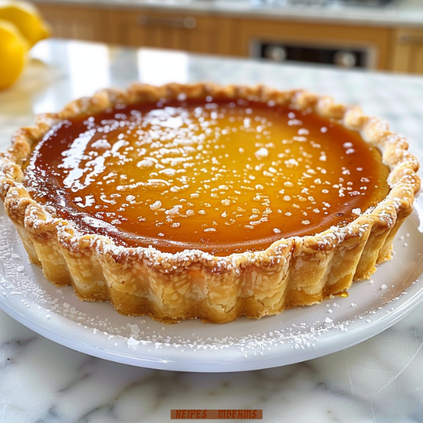 Salted Honey Custard Pie