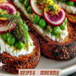Spring Vegetable & Goat Cheese Tartines 3 Spring Vegetable & Goat Cheese Tartines