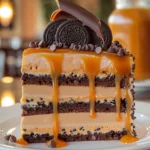 Oreo Caramel Chocolate Chip Cookie Cake Recipe
