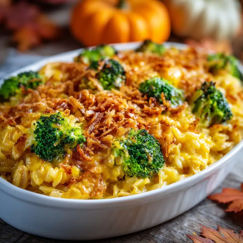 Halloween Broccoli, Rice, Cheese, and Chicken Casserole Recipe 5 Halloween Broccoli, Rice, Cheese, and Chicken Casserole Recipe - Recipe Image