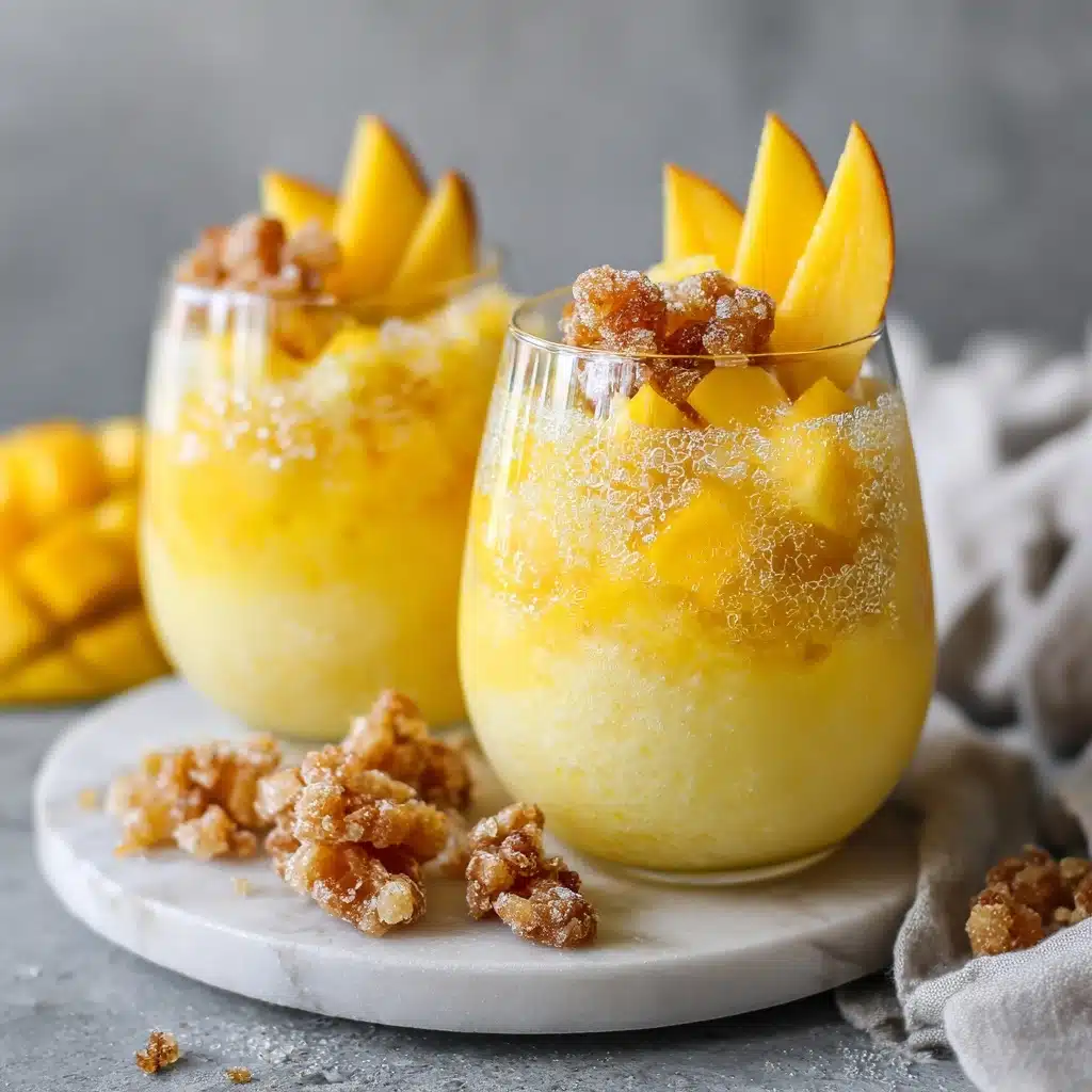 Mango-Ginger Sorbet Float Recipe