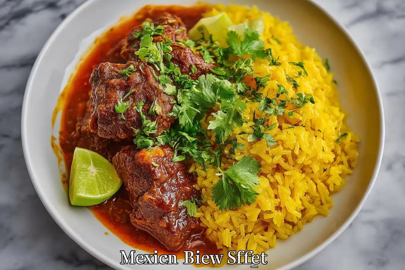 Mexican Beef Stew with Rice Recipe