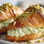 Pistachio Cream Croissants Recipe