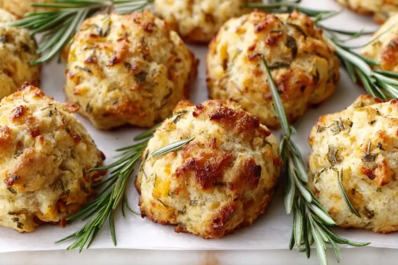 Herb-Infused Stuffing Biscuits Recipe - Recipe Image