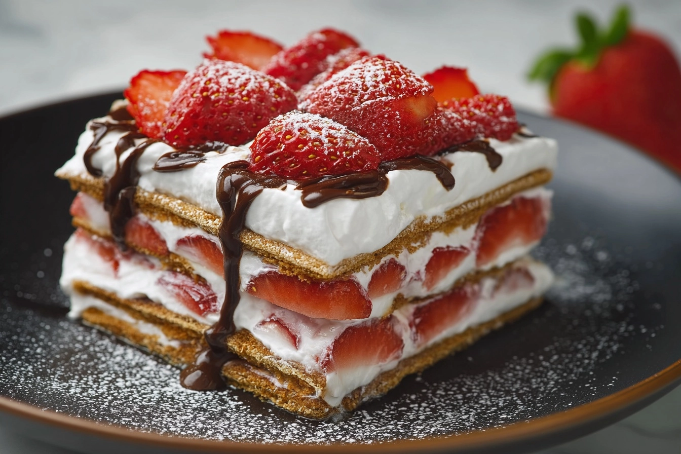 Strawberry Icebox Cake Recipe