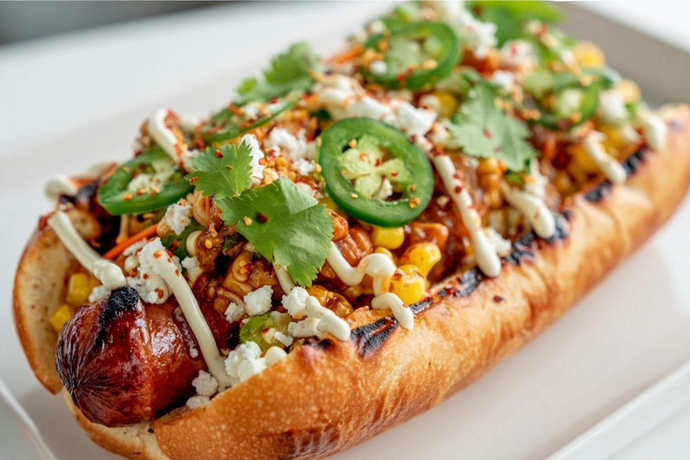 Elote Banh Mi Hot Dog Recipe