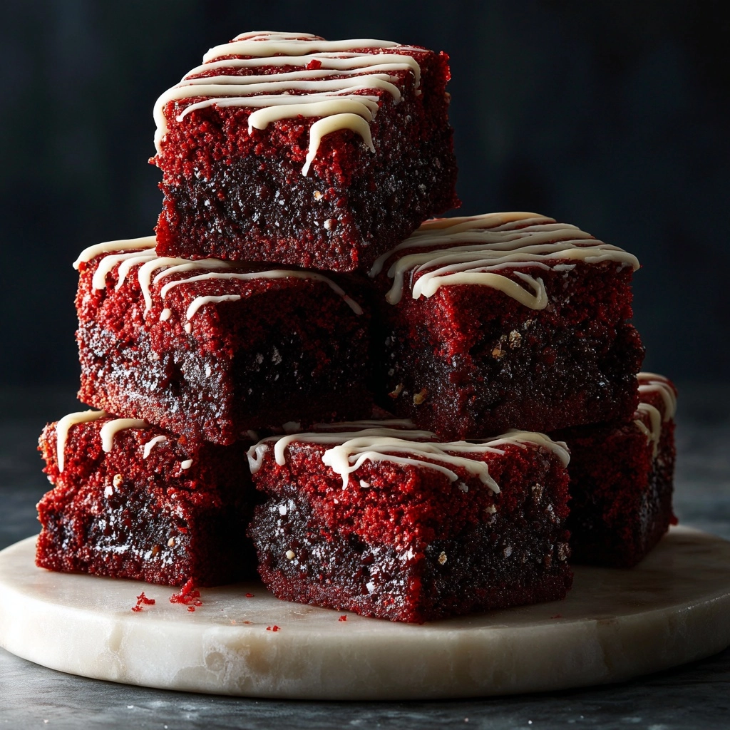 Red Velvet Fudgy Brownies Recipe