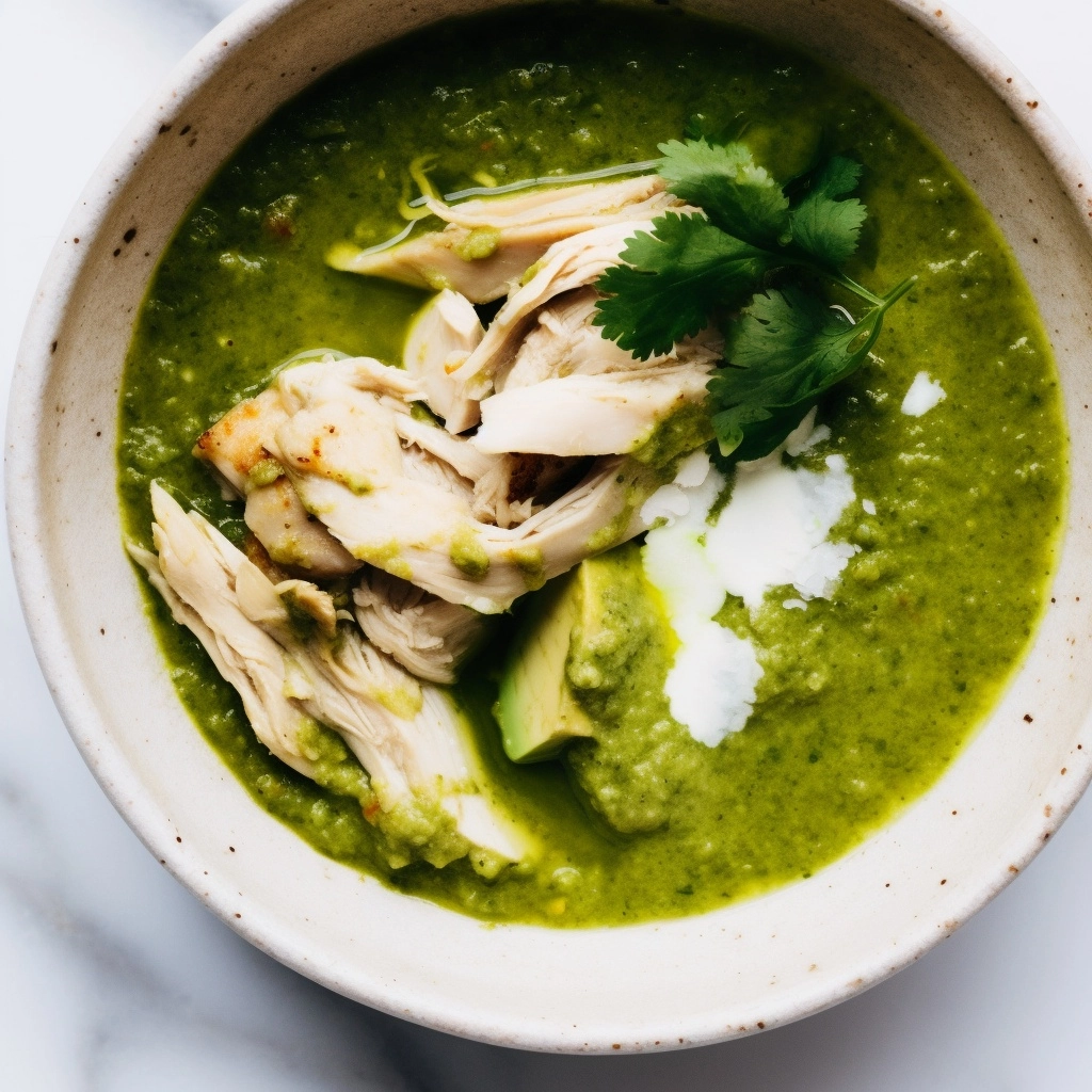 Slow Cooker Green Enchilada Chicken Soup Recipe