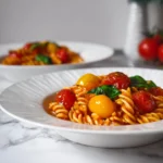 usilli with Spicy Burst Cherry Tomato Sauce Recipe