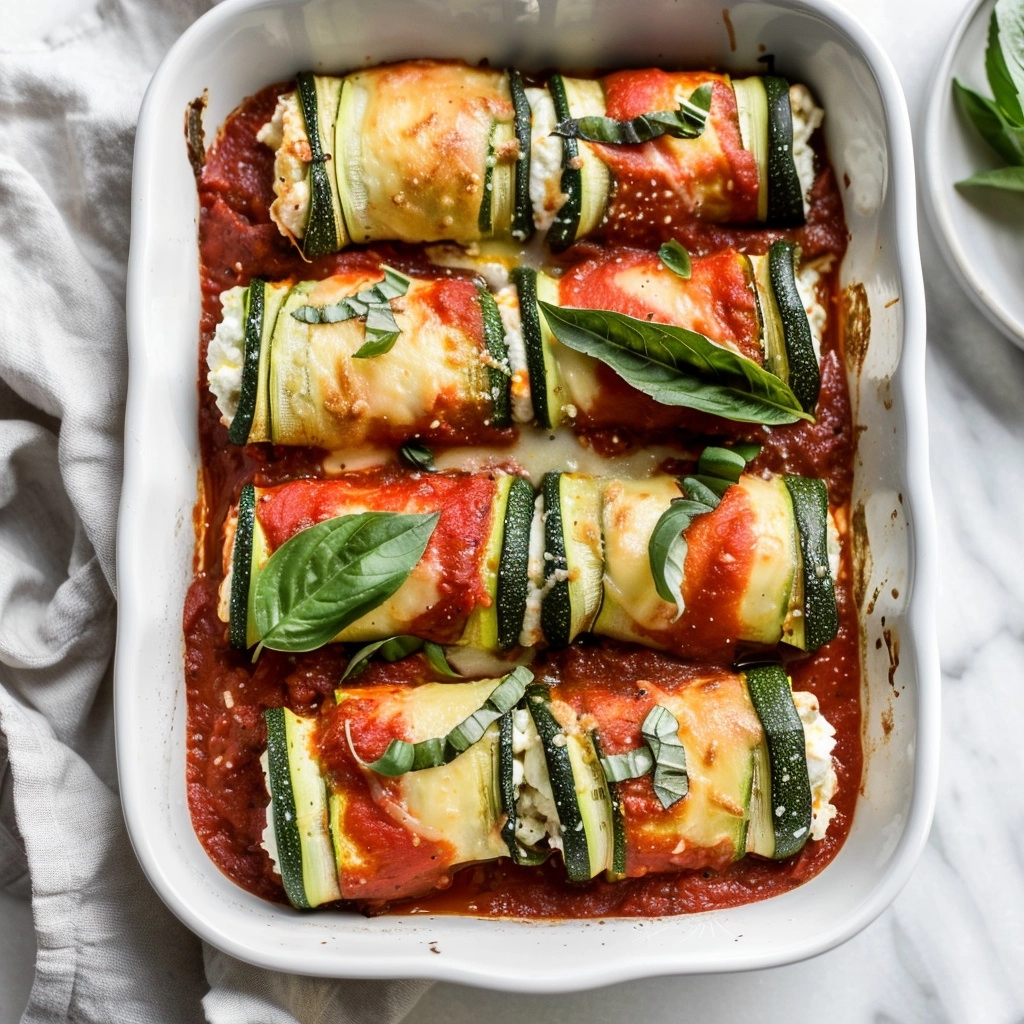 Zucchini Ricotta Roll-Ups Recipe