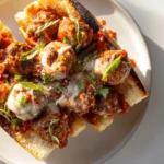 Cheesy Baked Meatball Sub Recipe