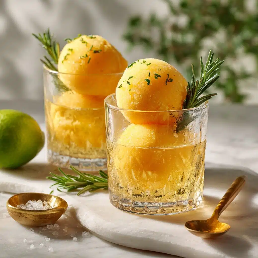 Mango-Ginger Sorbet Float Recipe 6 Mango-Ginger Sorbet Float Recipe - Recipe Image