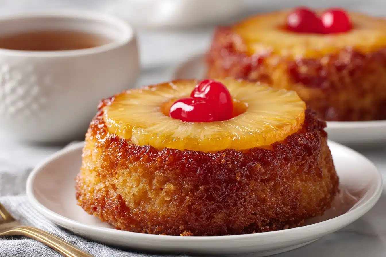 Mini Pineapple Upside Down Cakes Recipe 5 Mini Pineapple Upside Down Cakes Recipe - Recipe Image