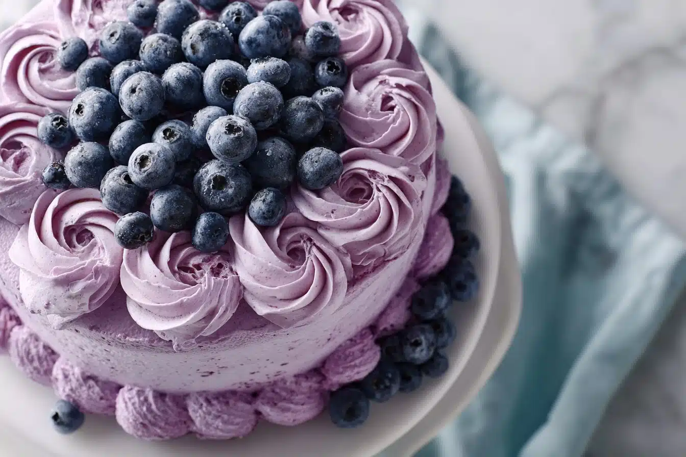 Super Moist Blueberry Cake Recipe - Recipe Image