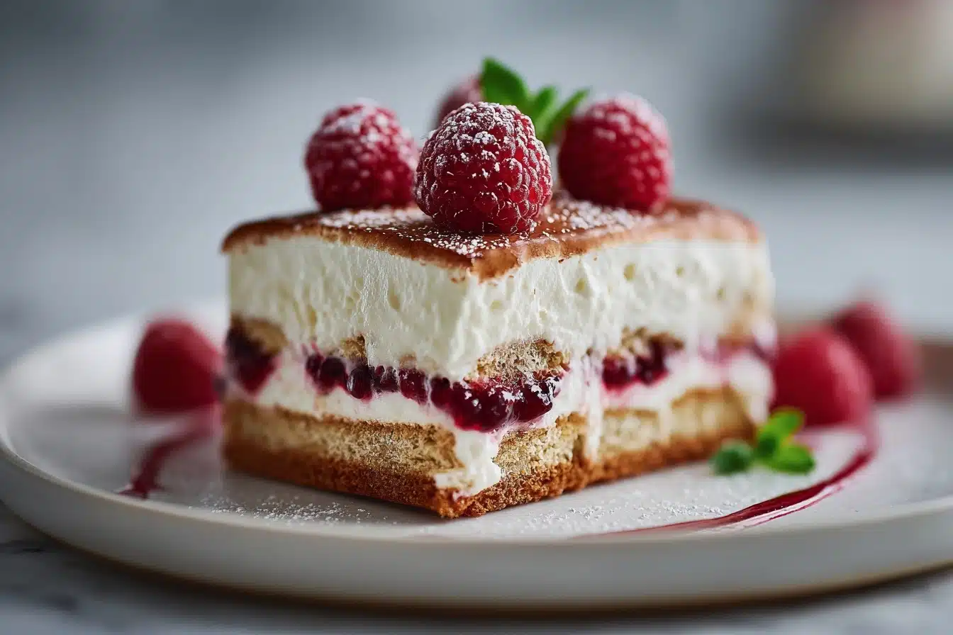 Fresh Raspberry Tiramisu Recipe - Recipe Image