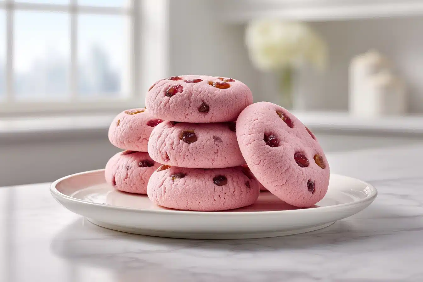 Melt-In-Your-Mouth Cherry Shortbread Cookies Recipe - Recipe Image