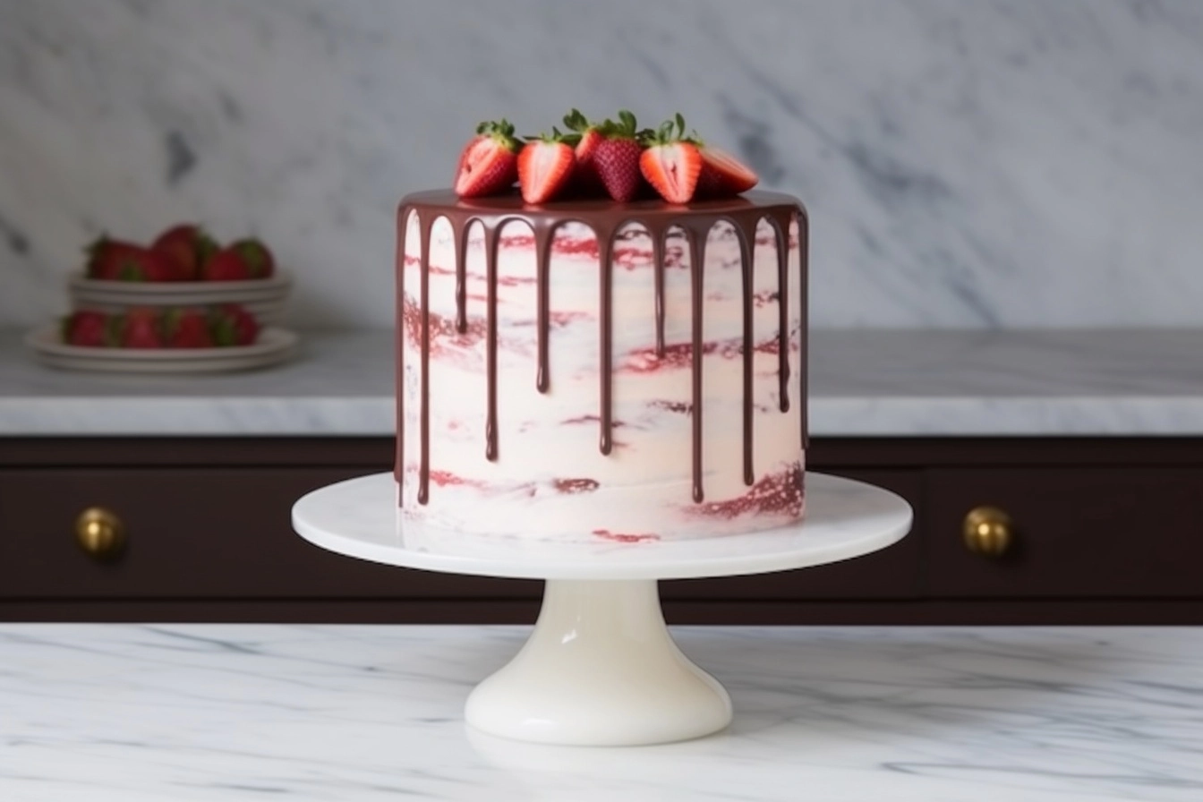 Chocolate Strawberry Layer Cake Recipe