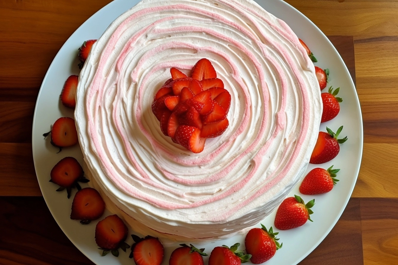 Strawberry Shortcake Layer Cake Recipe - Recipe Image