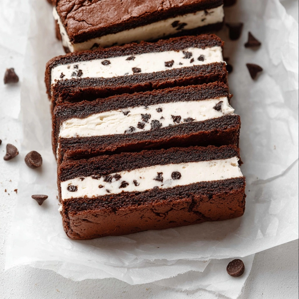 Brownie Ice Cream Sandwiches Recipe