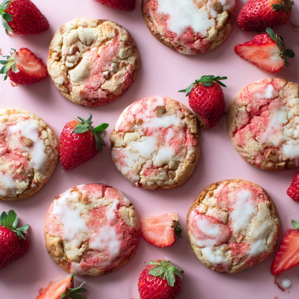Soft & Chewy Strawberry Cheesecake Cookies Recipe 4 Soft & Chewy Strawberry Cheesecake Cookies Recipe - Recipe Image