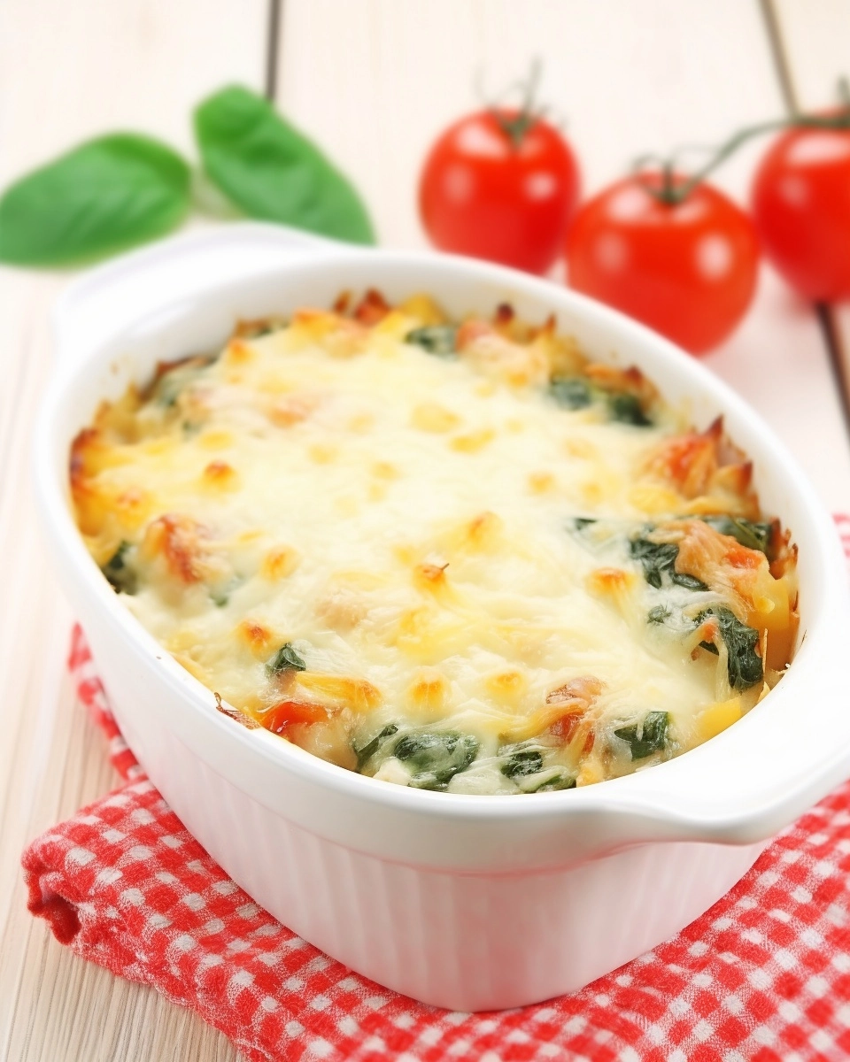 One-Pan Tuscan Chicken Orzo Bake Recipe 4 One-Pan Tuscan Chicken Orzo Bake Recipe - Recipe Image