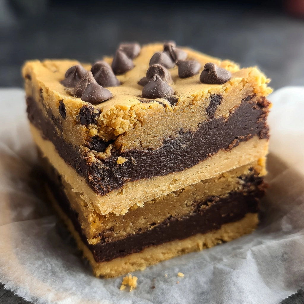 Chocolate Chip Cookie Dough Brownies Recipe 5 Chocolate Chip Cookie Dough Brownies Recipe - Recipe Image