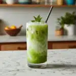 Matcha Cream Float with Green Tea Soda Recipe