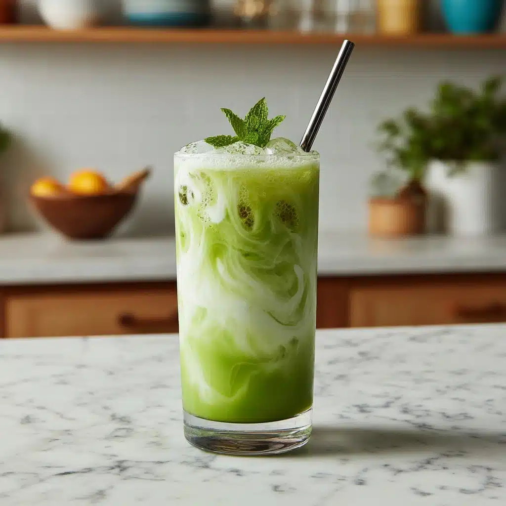 Matcha Cream Float with Green Tea Soda Recipe
