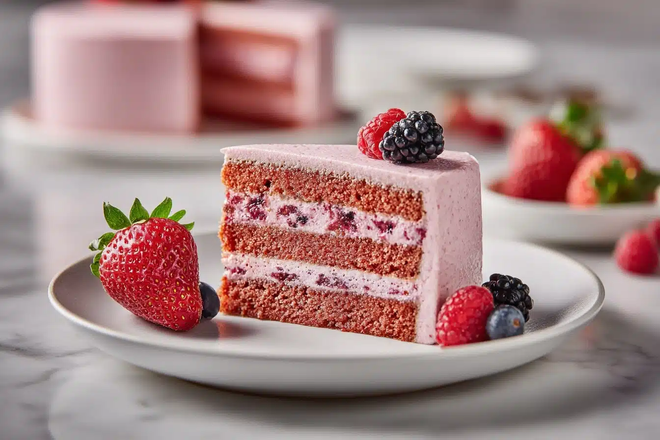 Summer Berry Layer Cake Recipe - Recipe Image