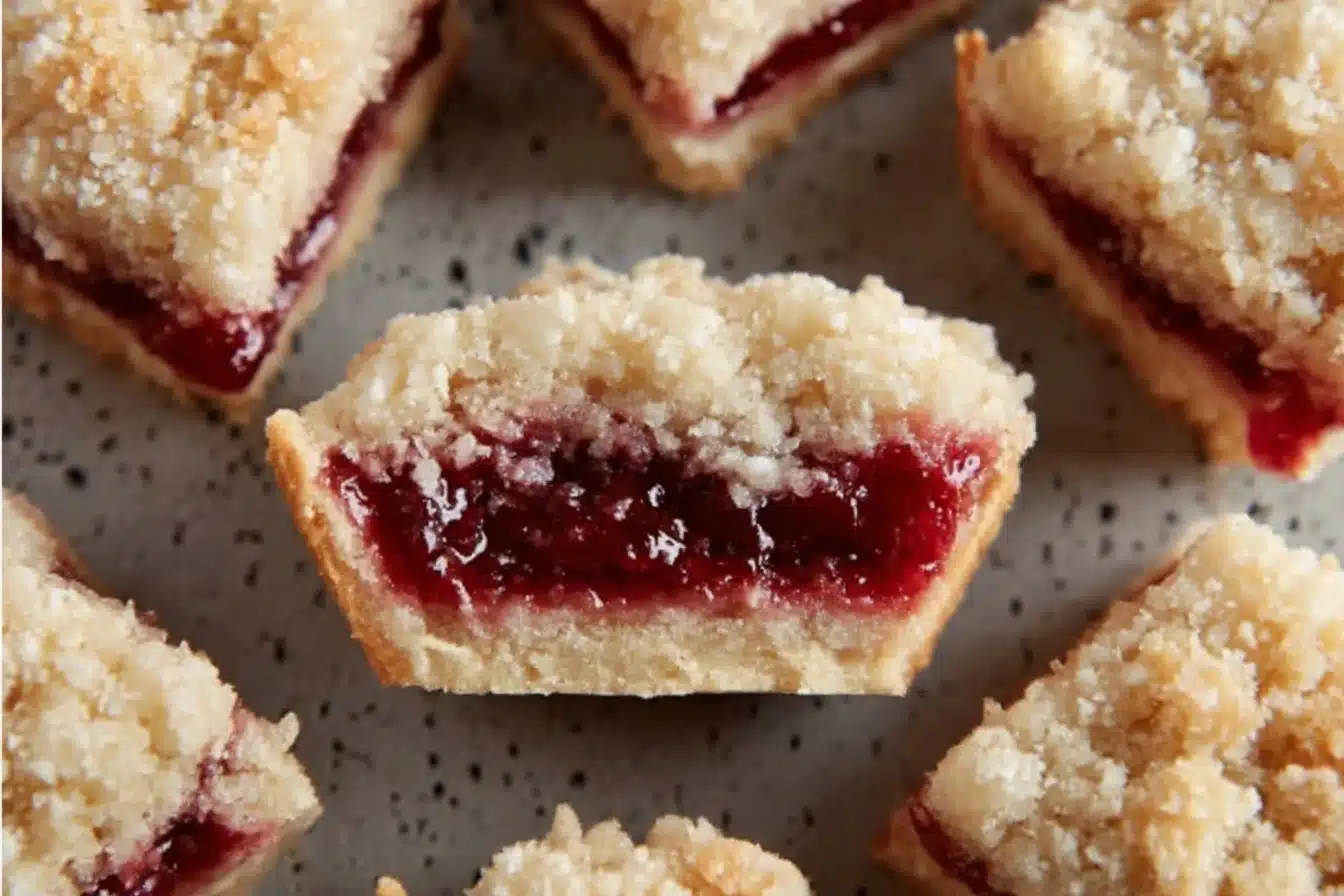 Scottish Coconut Raspberry Oatie Squares Recipe - Recipe Image