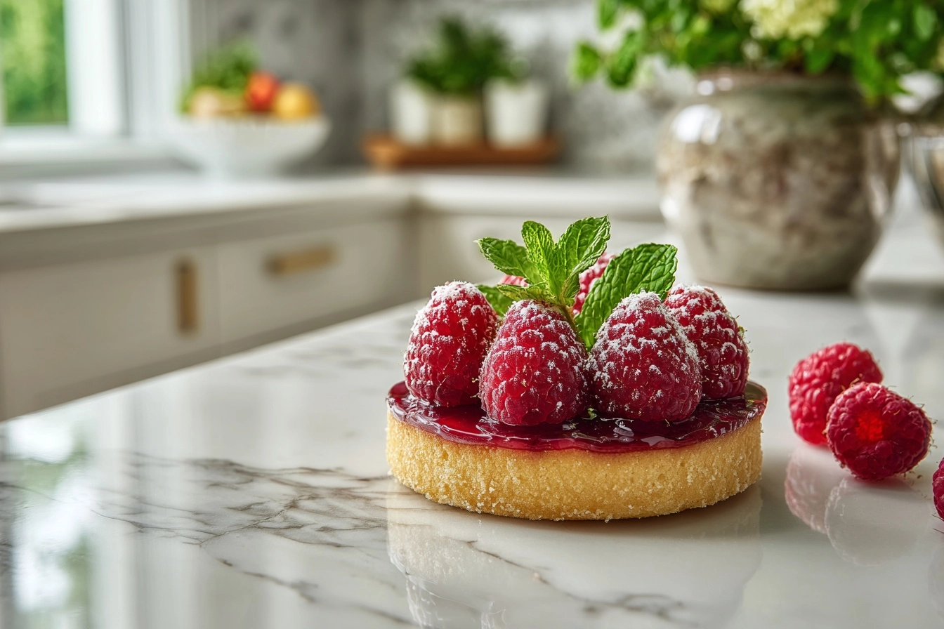 Raspberry & Pistachio Tart Recipe