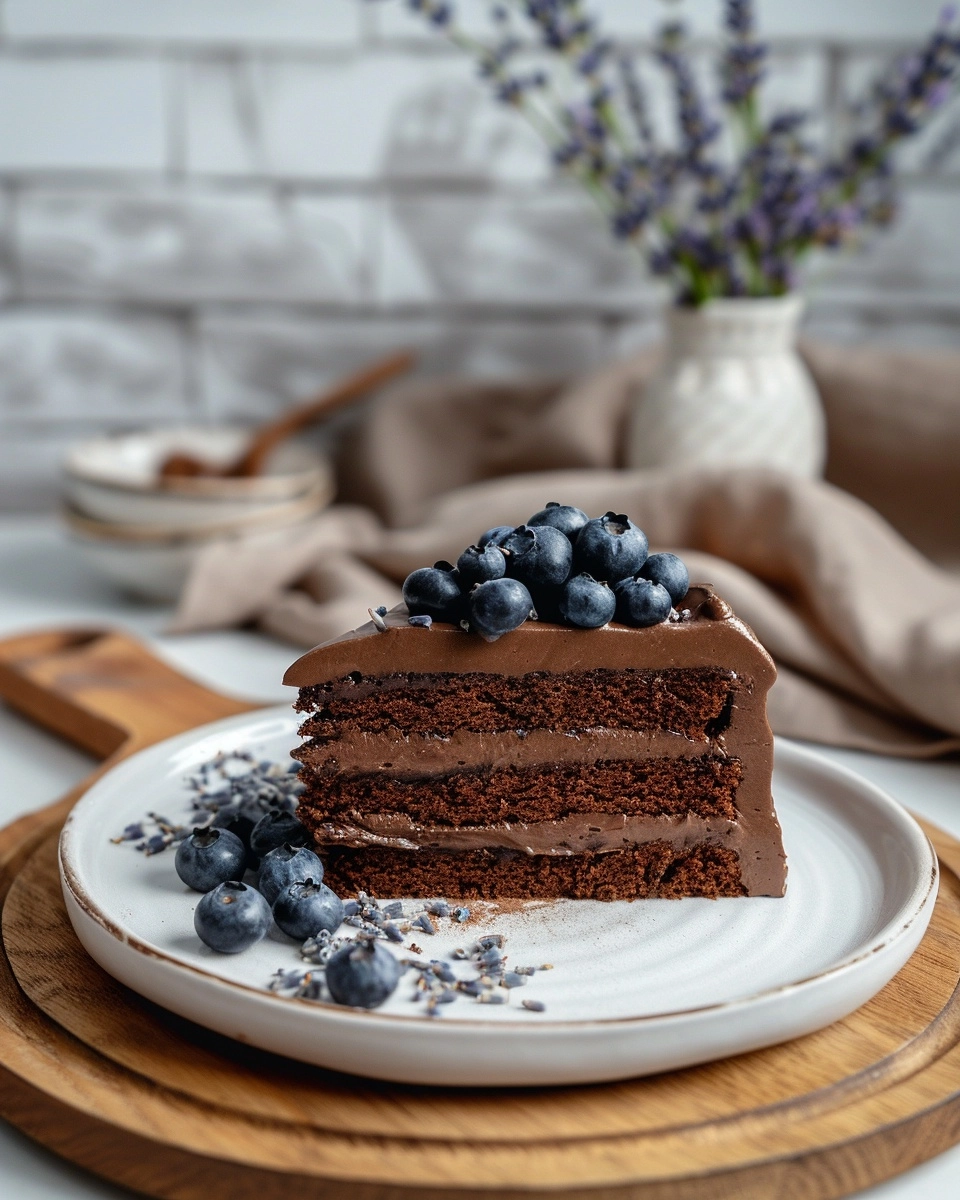 Chocolate Lavender Cake Recipe