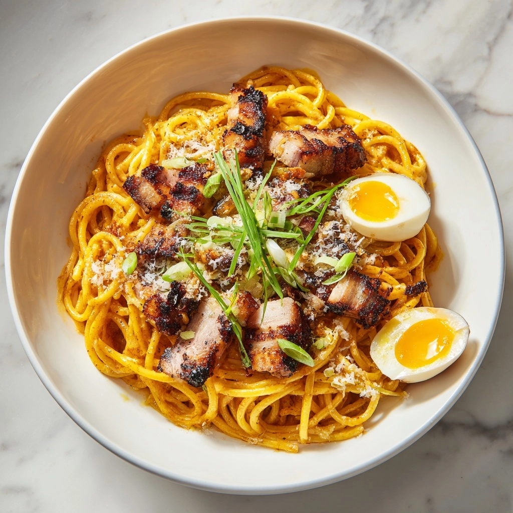 Creamy Korean Ssamjang (쌈장) Pasta Recipe - Recipe Image