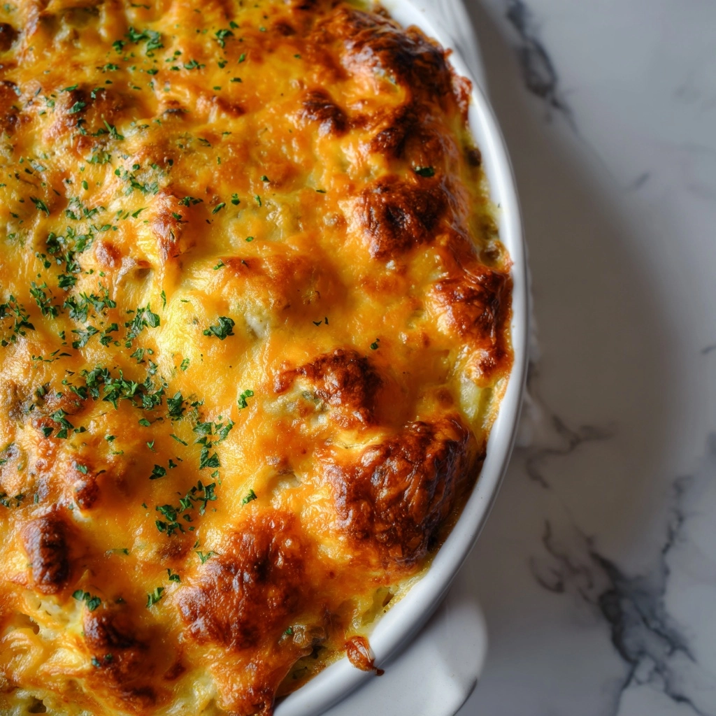 Cheesy Hamburger Rice Casserole Recipe - Recipe Image