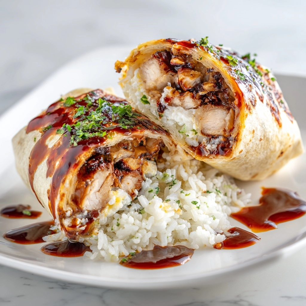 Cheesy Chicken Burritos with Rice & Sauces Recipe - Recipe Image