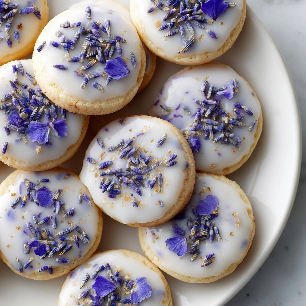 Lavender Shortbread Cookies with Glaze Recipe 4 Lavender Shortbread Cookies with Glaze Recipe - Recipe Image