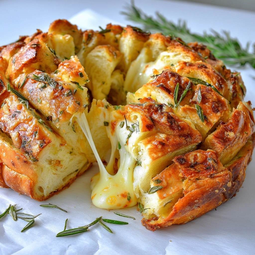 Rosemary Garlic Pull-Apart Bread Recipe 4 Rosemary Garlic Pull-Apart Bread Recipe - Recipe Image