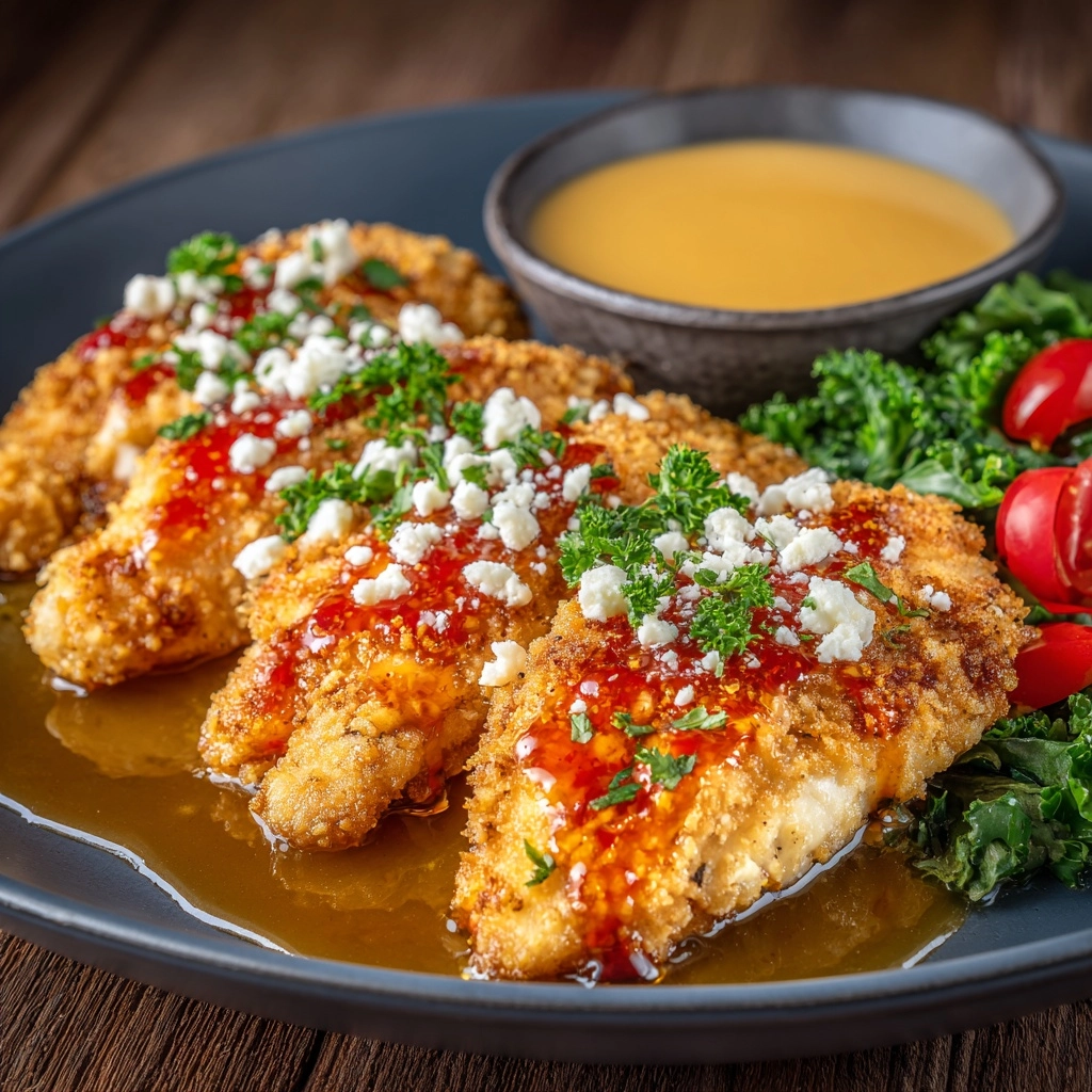 Crispy Hot Honey Feta Chicken Recipe 4 Crispy Hot Honey Feta Chicken Recipe - Recipe Image