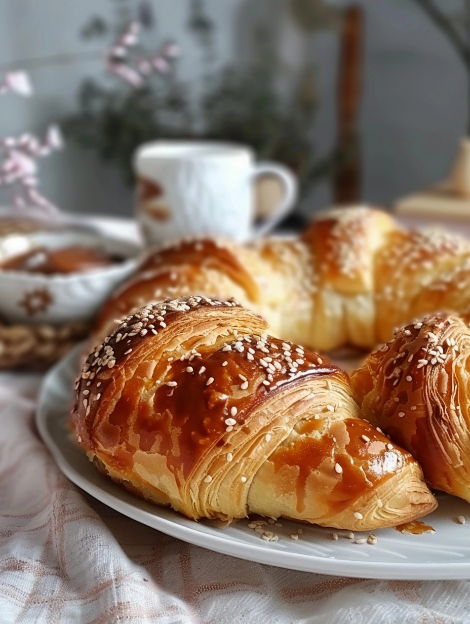 Nutella-Stuffed Croissants with Sesame Recipe 5 Nutella-Stuffed Croissants with Sesame Recipe - Recipe Image