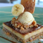 Rum & Sea Salt Caramel Tart with Banana Ice Cream Recipe