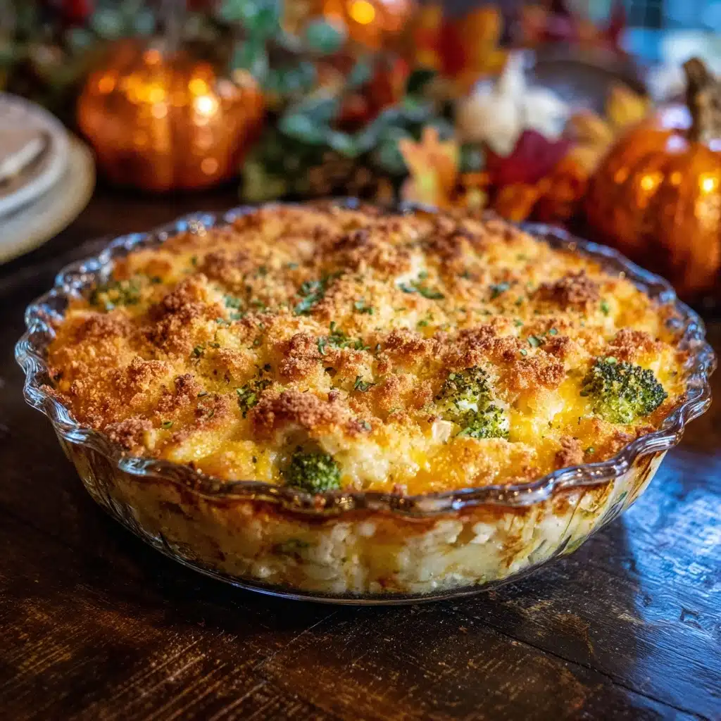 Halloween Broccoli, Rice, Cheese, and Chicken Casserole Recipe